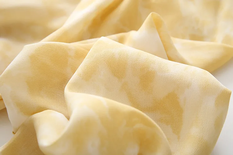 

Spring Summer Retro tie-dye waistband cuffs Print blouse Shirt for women V-neck pleated long-sleeved shirt womens blouse tops