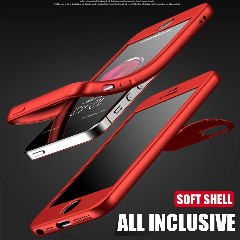 Luxury 360 Double Soft Cover Case for Huawei Y5 Y6 Prime Y7 Pro Y9 2018 2019 P30 P20 P10 P8 Lite 2017 Nova 3 3i 4 4e Cases | Мобильные