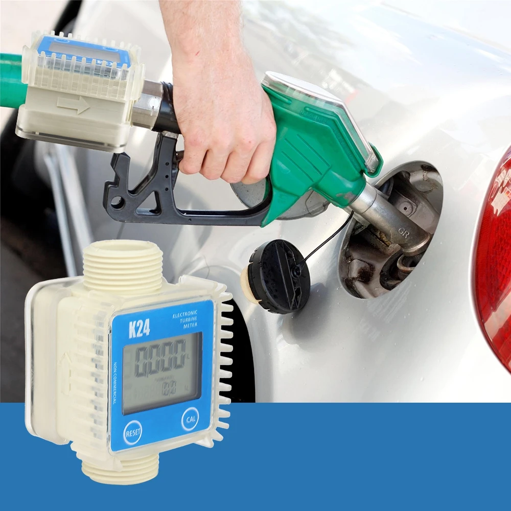 Цифровой турбинный расходомер K24 измеритель расхода дизельного топлива для