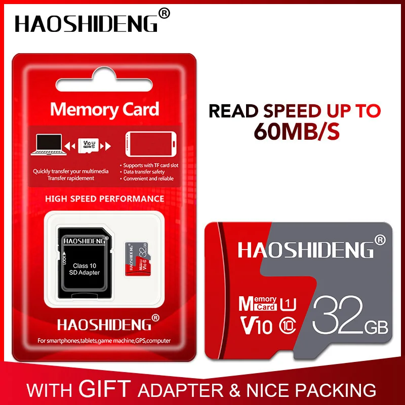 Настоящее Качество, карта Micro SD, 4 ГБ/8 ГБ/16 ГБ/32 ГБ/64 Гб/128 ГБ, карта памяти, класс 10, флеш-карты TF, мини-карта, карта памяти