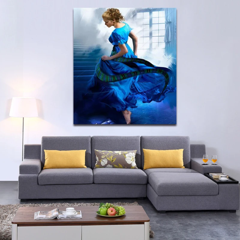 Diy Краска нарисованная цифровыми картинками масляная краска романтическая пара