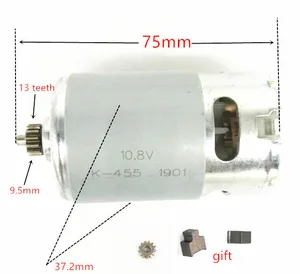 Двигатель с 13 зубьями, 10,8 В, 12 В, замена для BOSCH GSR10.8-2-LI, GSR12-2-LI, GSR10.8V-LI, GSR120-LI, PS21, GSR10.8V-LI-2, RS550VC-8518, 8022