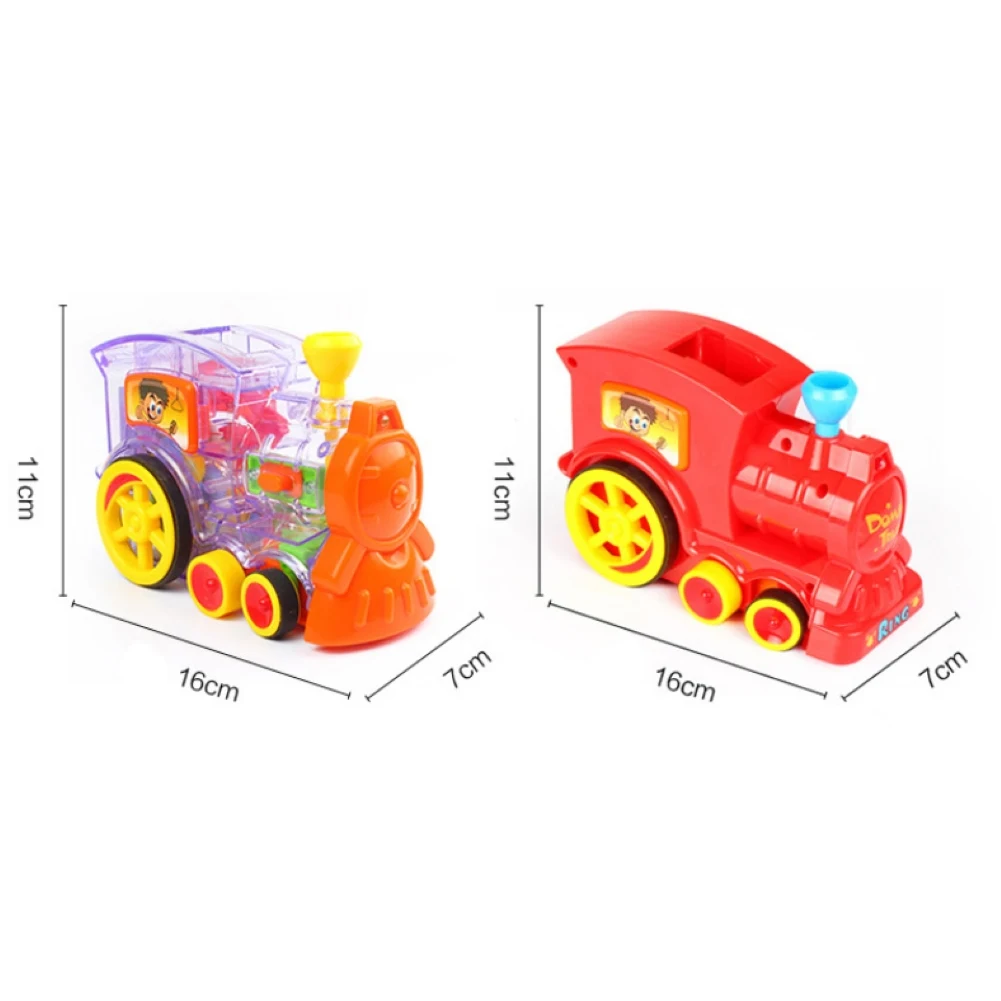 

Creative Domino Set Toy Train Blocks with Automatic Laying Function Kids Educational Toys for Children Gifts