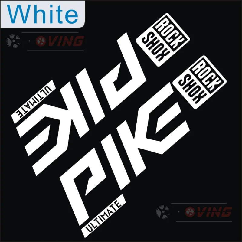 Наклейка на переднюю вилку Rockshox Pike высокого качества, водонепроницаемая, лучший продавец горных велосипедов MBT.