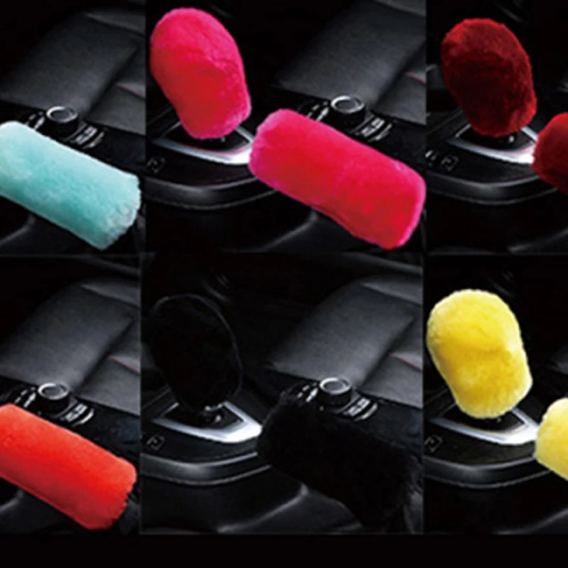 Автомобильный ручник плюшевый Меховой чехол для BMW Возраст 1 2 3 4 5 6 7 серия X1 X3 X4 X5 X6