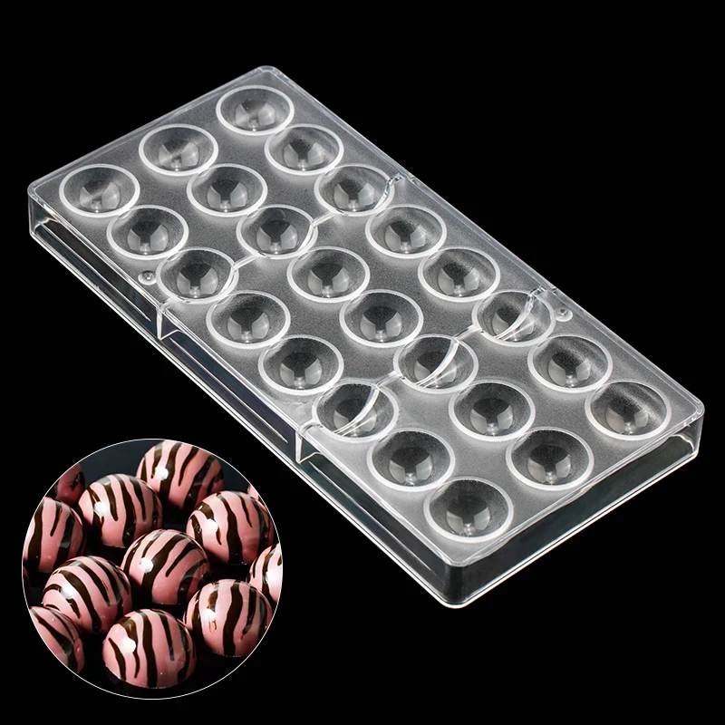 

3D Polycarbonate Chocolate Molds Thick Tray Form for Bar Cake Moulds Baking Pastry Bakery Decoration Tools