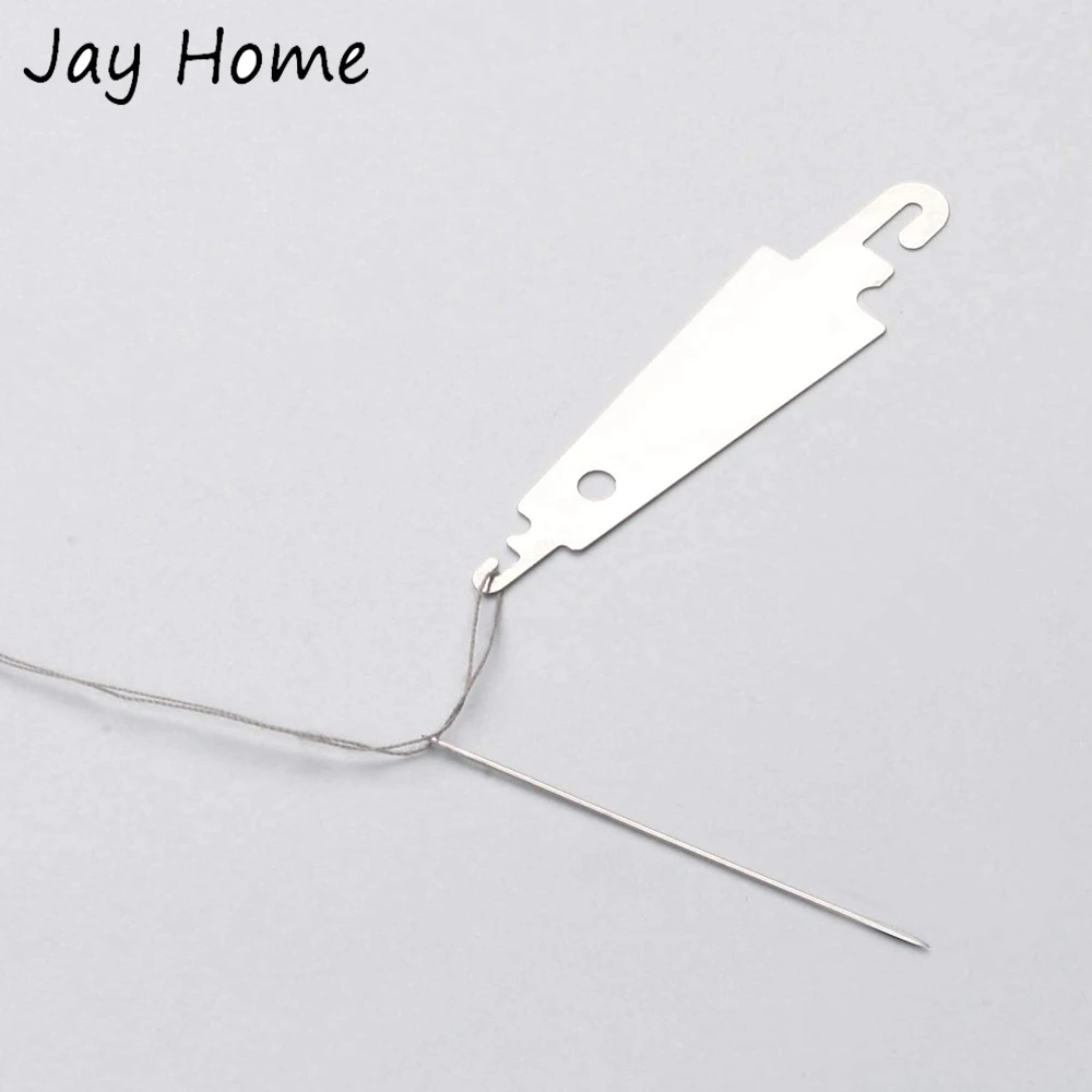 10-50Pcs Stainless Steel Needle Threader Embroidery Cross Stitch Threading Tools for Large Eye Needles Sewing Needlework | Дом и сад