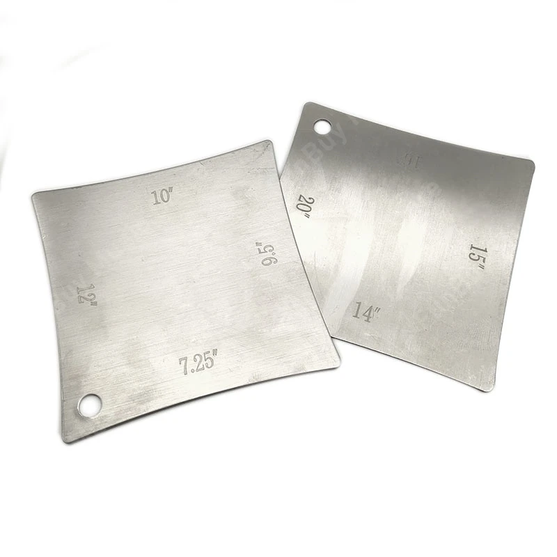 

2pcs Guitar Fingerboard Fretboard Saddle Nut Radius Gauge Measuring Stainless Steel Tool for Guitar Luthier