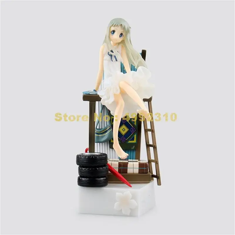 Аниме Anohana Menma Honma Meiko Ano Hana сидящий Ver. 1/8 ПВХ фигурка без коробки 21 см игрушка |