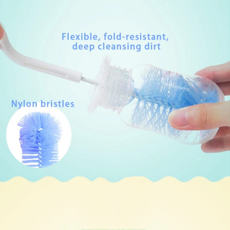 5 шт./компл. щётка для чистки детских бутылочек с поворотом на 360 градусов | Мать и