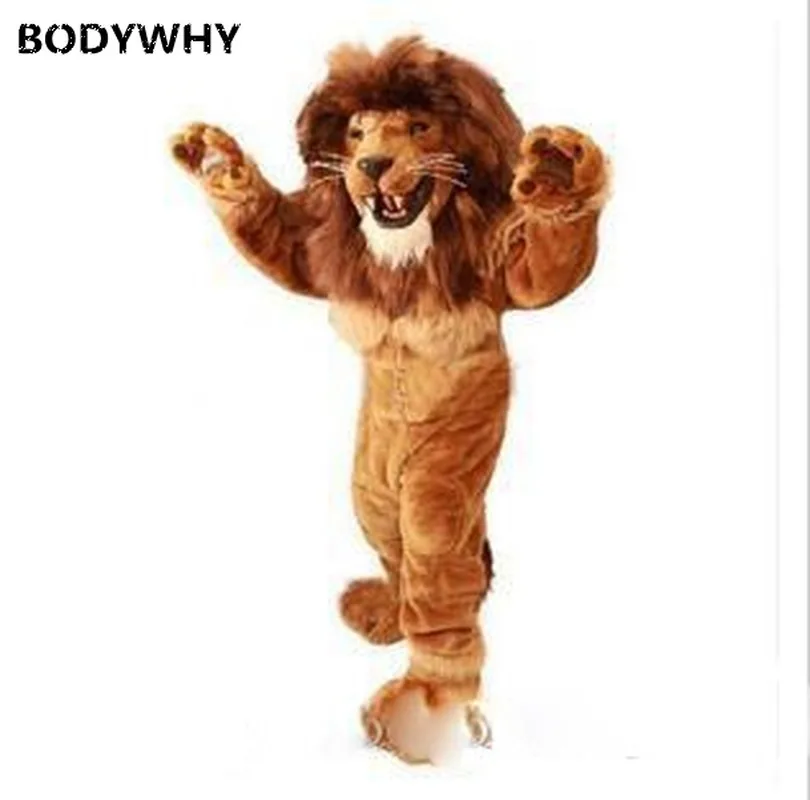 Костюм талисман льва костюмы косплей вечевечерние платье для игр одежда