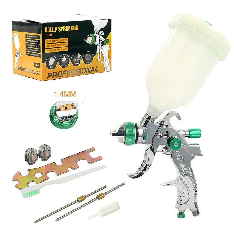 

Инструмент для ремонта автомобиля, краскопульт 1,4 мм, 1,7 мм, 2,0 мм, стальная насадка, мини-Аэрограф Для покраски мебели автомобиля, инструмент ...