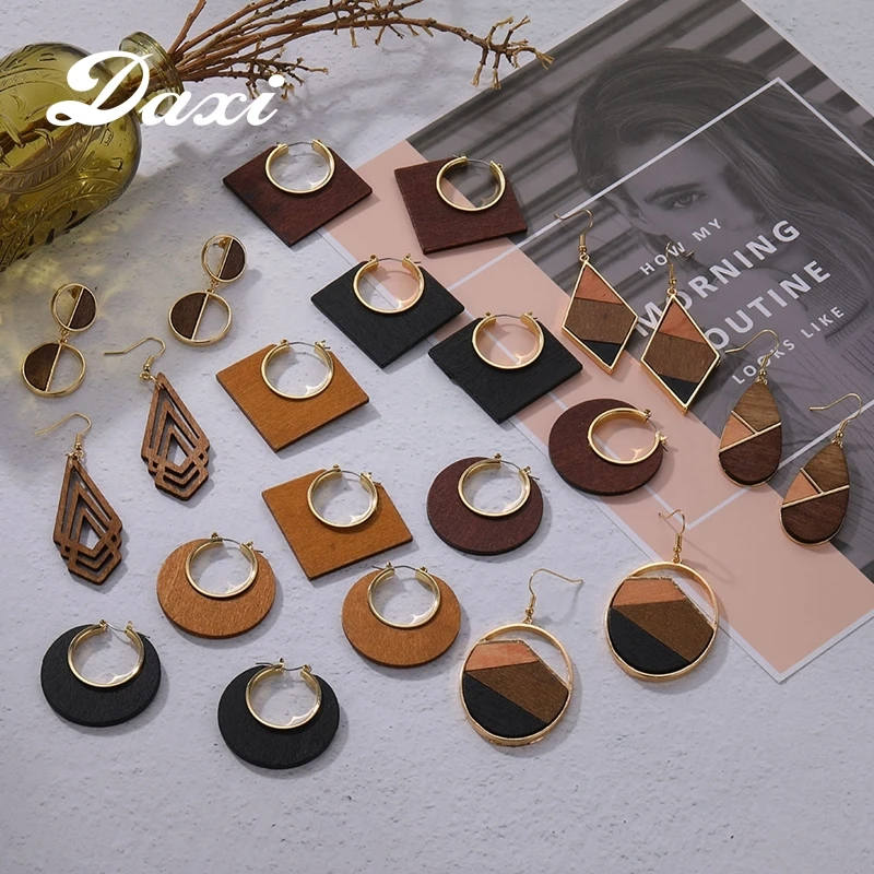 17IF винтажные большие серьги женские сережки бижутерия висячие серги длинные