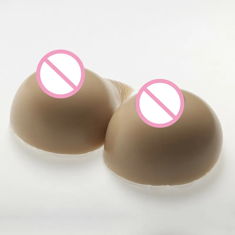 2000g/pair Silicone Fake Breast Forms Crossdresser FF Cup Soft Boobs Wireless Bra Transgender Queen Transvestite Mastectomy Bra