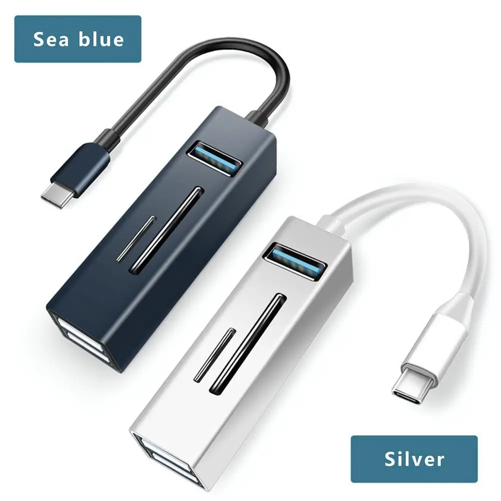 

USB-концентратор Type-C, 2,0 портов, USB, кардридер для SD-карт