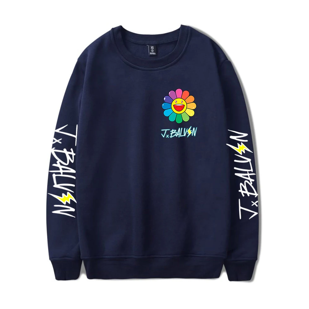 

2020 J BALVIN O-neck Unisex Tracksuit Fashion Sweatshirts Long Sleeve Casual Sweatshirts New Album Colors Sun Flowers Oversized