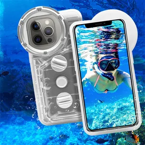 waterproof phone case for iphone 12 pro max 11 pro max diving housing underwater protective cover swimming snorkeling free global shipping