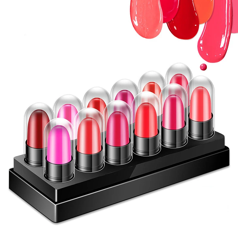 12 цветов Увлажняющая помада с длительным эффектом увлажнения блеск для губ легко