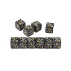 10 счетчиков кубиков 5 положительных + 1+ 1 и 5 отрицательных-1-1 для настольной игры Magic The Gathering, забавные кубики высокого качества