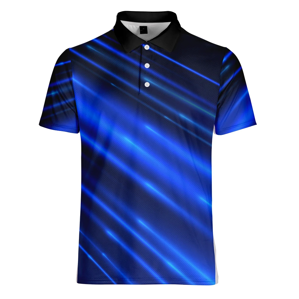 WAMNI брендовая модная синяя 3D Рубашка Мужская хип хоп спортивная свободная одежда