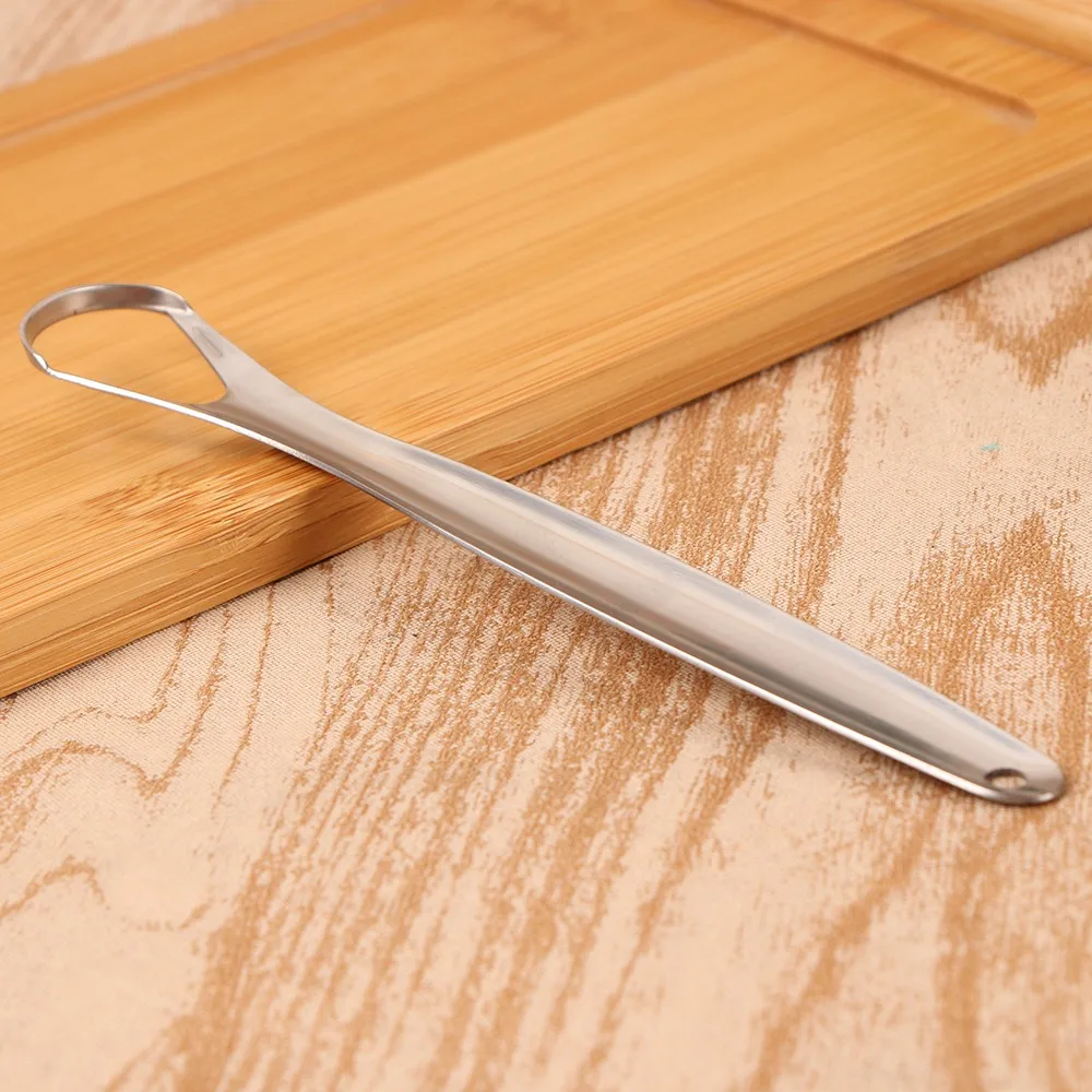 

1PC Useful Tongue Scraper Stainless Steel Oral Tongue Cleaner Medical Mouth Brush Reusable Fresh Breath Maker