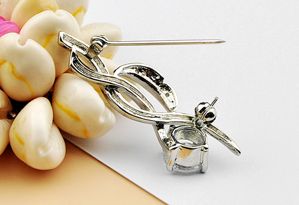 Женская Брошь на воротник рубашки с цирконом | Украшения и аксессуары