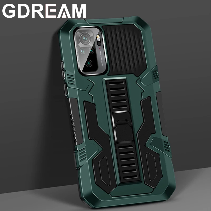

Shockproof Armor Protective Case For Xiaomi Note 10 10Pro 10Lite Kickstand Phone Case For Xiaomi CC9Pro 10TPro 11Lite 11 Cover