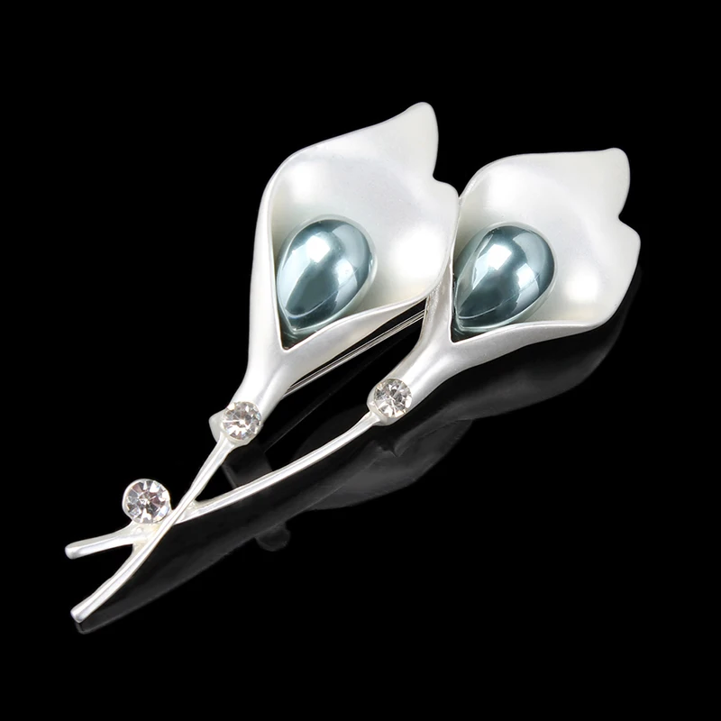 2021 Кристалл Стразы Красивая форма тюльпана модные аксессуары для одежды Броши