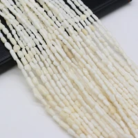 round white rectangle artificial coral loose spacer beads for jewelry making diy women bracelet accessories size 3x7 4x8mm