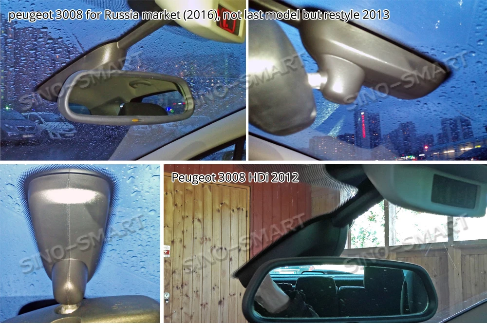 SINOSMART Novatek 96658 автомобильный Wifi DVR камера для peugeot 308 408 3008 4008 5008 Управление по мобильному телефону SONY IMX323