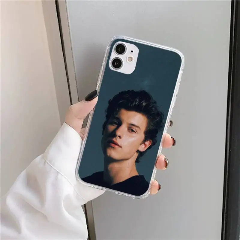 

shawn mendes Canadian singer Phone Case Transparent soft For iphone 5 5s 5c se 6 6s 7 8 11 12 plus mini x xs xr pro max