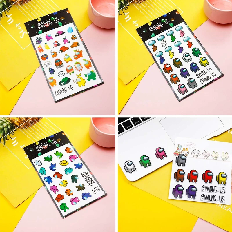 

Among Us Hot Game Stickers for Skateboard Fridge Guitar Laptop Motorcycle Travel Luggage Cartoon Stickers kids toys
