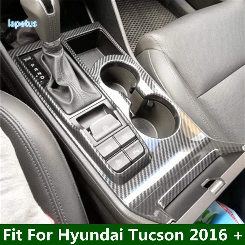 

Lapetus Center Control Gear Box Shift Panel Decoration Cover Trim Fit For Hyundai Tucson 2016 - 2020 ABS / Carbon Fiber Look