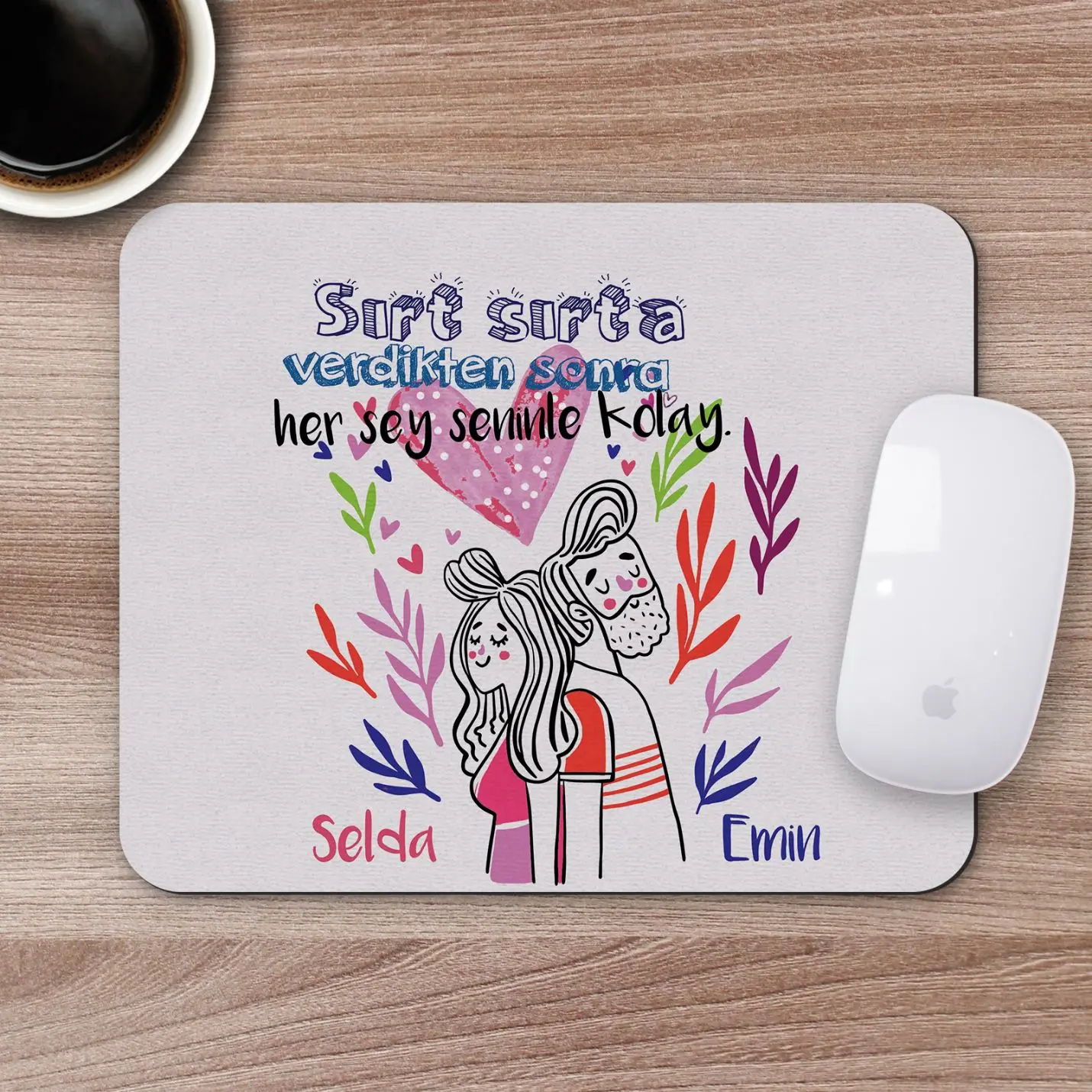 

Personalized Romantic Design Mousepad - R11