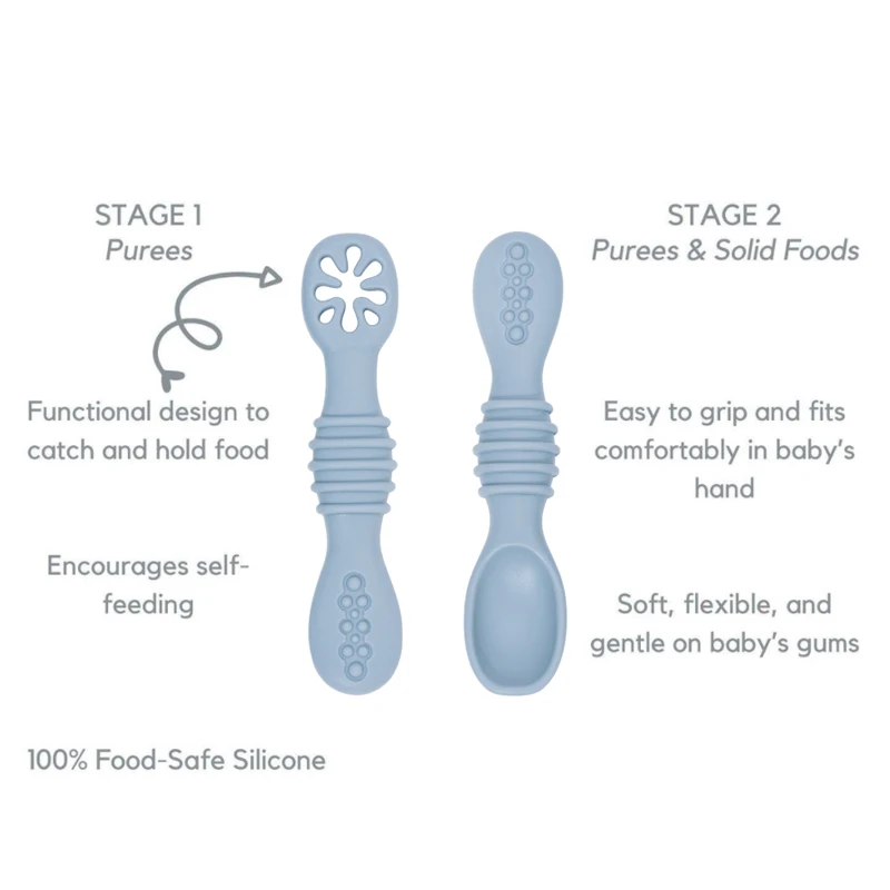 Ложка для детского питания с логотипом на заказ силиконовая ложка еды супа риса