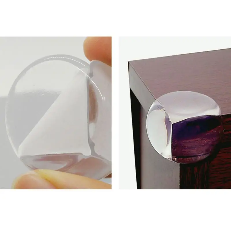 8pcs Anti-collision Corner Protection Pvc Transparent Elastic Thickened Spherical Child Safety |