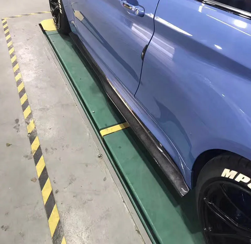 Женские боковые юбки из углеродного волокна 1 пара подходят для BMW F82 F83