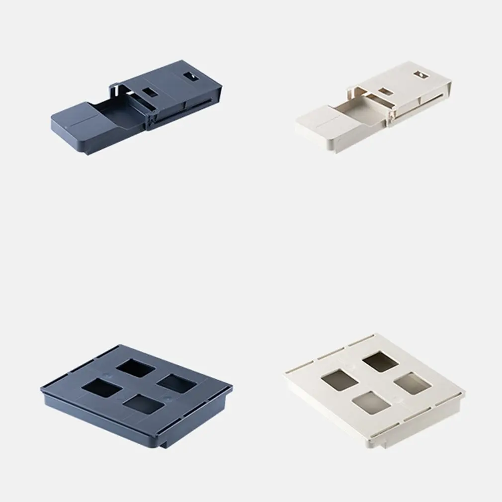 

Adhesive Under-desk Storage Case Stationery Drawer Type Cosmetic Storage Case Load-bearing Stable Dustproof Case