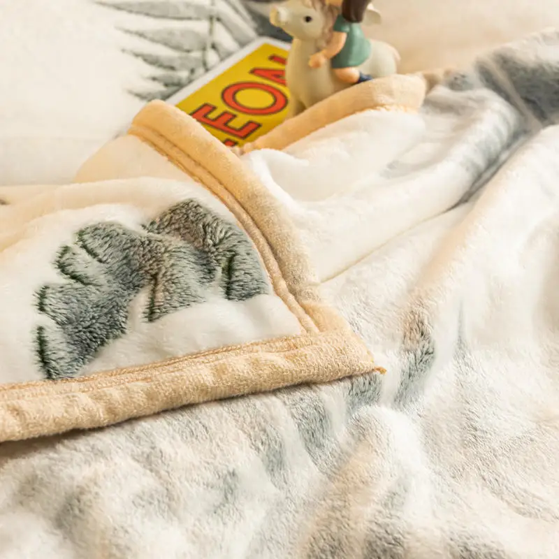 

High Quality Coral Fleece soft blanket for sofa decoration yellow blanket warm cover the bed gift