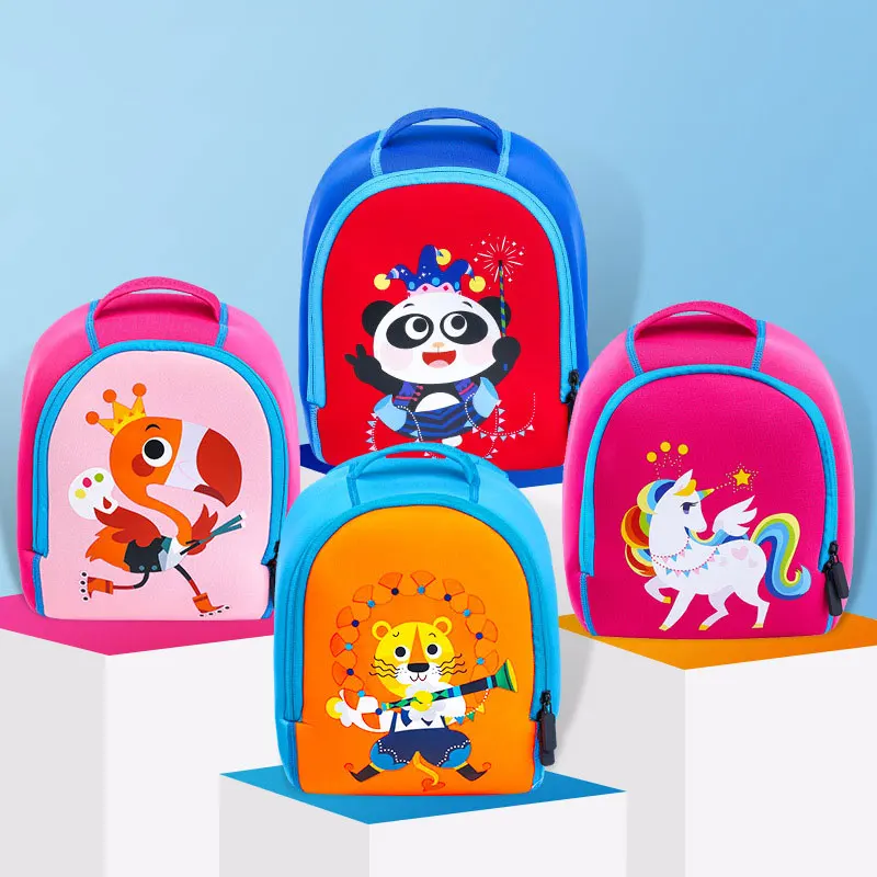 Koko cat 3D Panda dinosaur unicorn Cartoon Kids School Bag Toddler Baby Bag Kindergarten Backpack mochila infantil Escolares