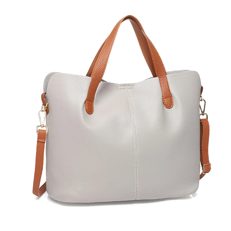 

Women 2 in 1 PU Leather Shopper Tote Bag Large Shoulder Bags Crossbody Bag -OPK