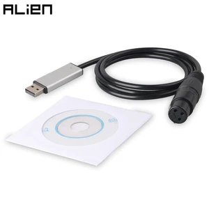 Адаптер интерфейса ALIEN USB-DMX для ПК, контроллер USB DMX512, регулятор сигнала, диммер для DJ сцены, движущееся Лазерное освещение