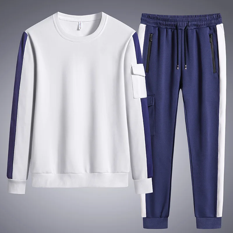 

Anbican 2021 New Plus Size Men's Tracksuits Pullover Sweatshirts+Sweatpants 2 Piece Sets Men Sportswear Casual Sweat Suits 8XL