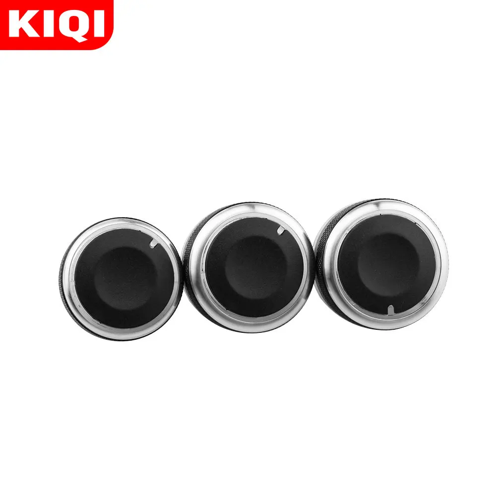 

KIQI 3Pcs/Set Aluminum Alloy Air Conditioning Knob AC Knob Heat Control Button for Mazda 6 M6 2004-2009 Auto Replacement Parts