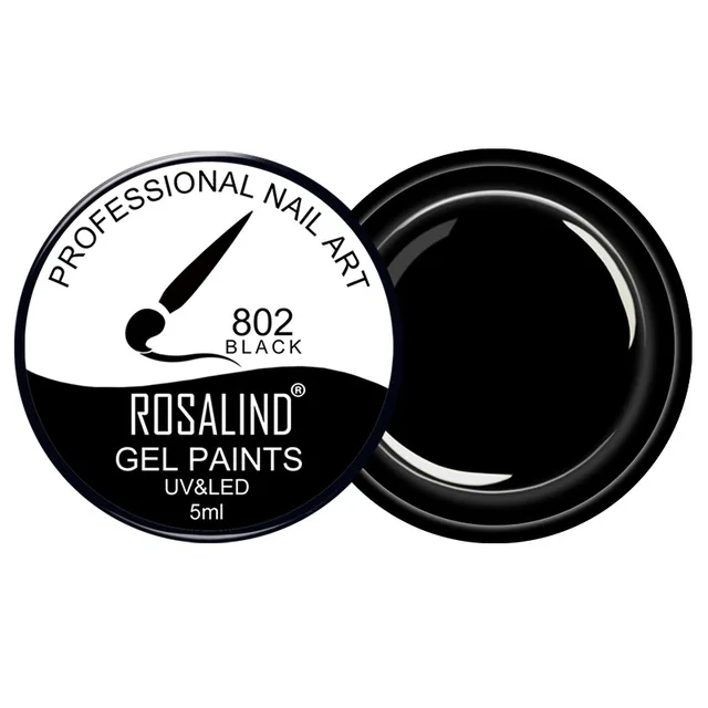 RF802 ROSALIND 5ML Блестящая радуга втирка для ногтей гель лак для ногтей все для маникюра гель лак с блестками маникюр - Цвет: RF802