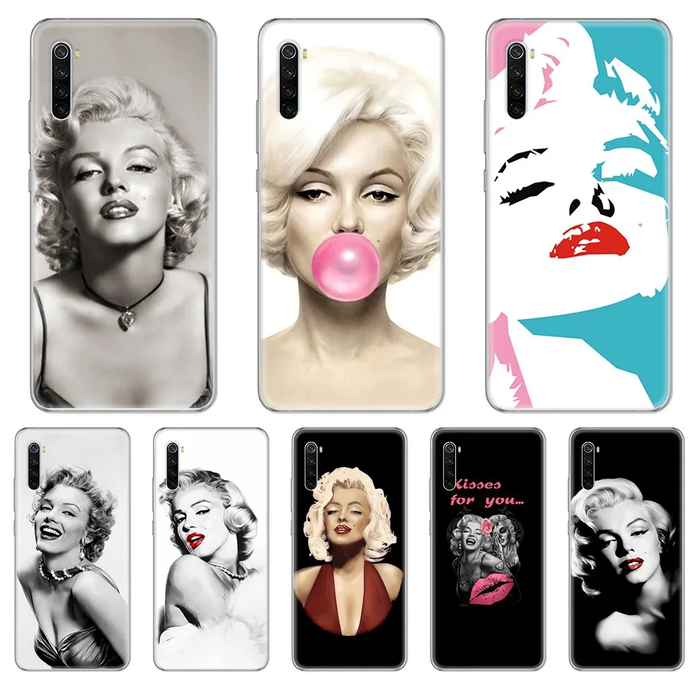 Роскошный Водонепроницаемый Прозрачный чехол для телефона Marilyn Monroe xiaomi Redmi 3S 4A 5A 6A