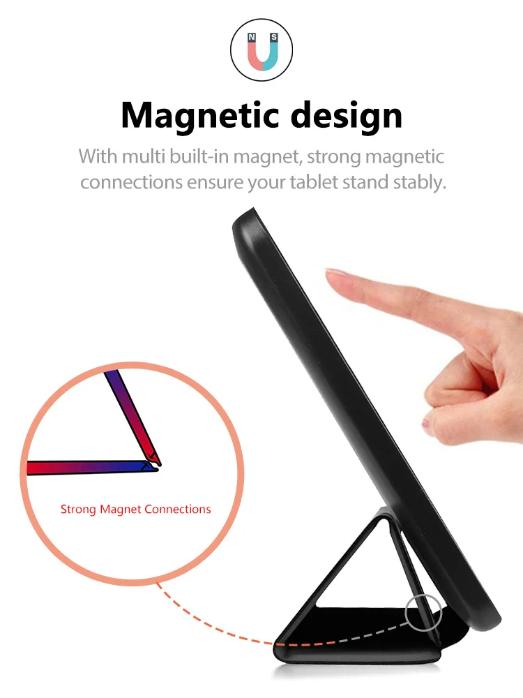 Защитный кожаный чехол-подставка, чехол на магните для acer Iconia One 8 B1-850 " планшета+ Бесплатный подарок
