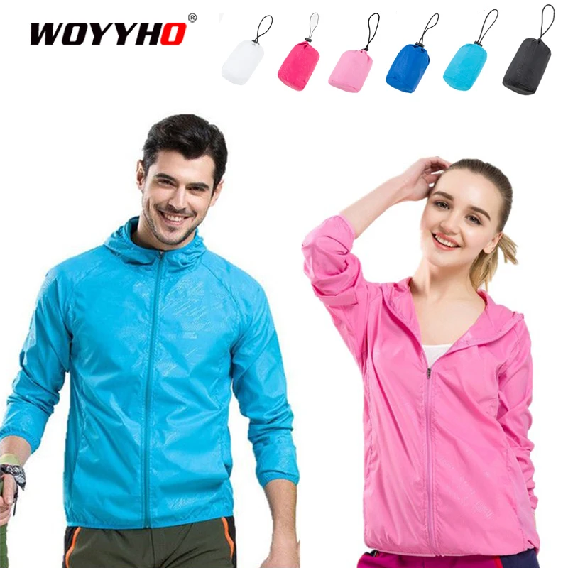 Для мужчин и женщин быстросохнущая походные куртки Водонепроницаемый с защитой