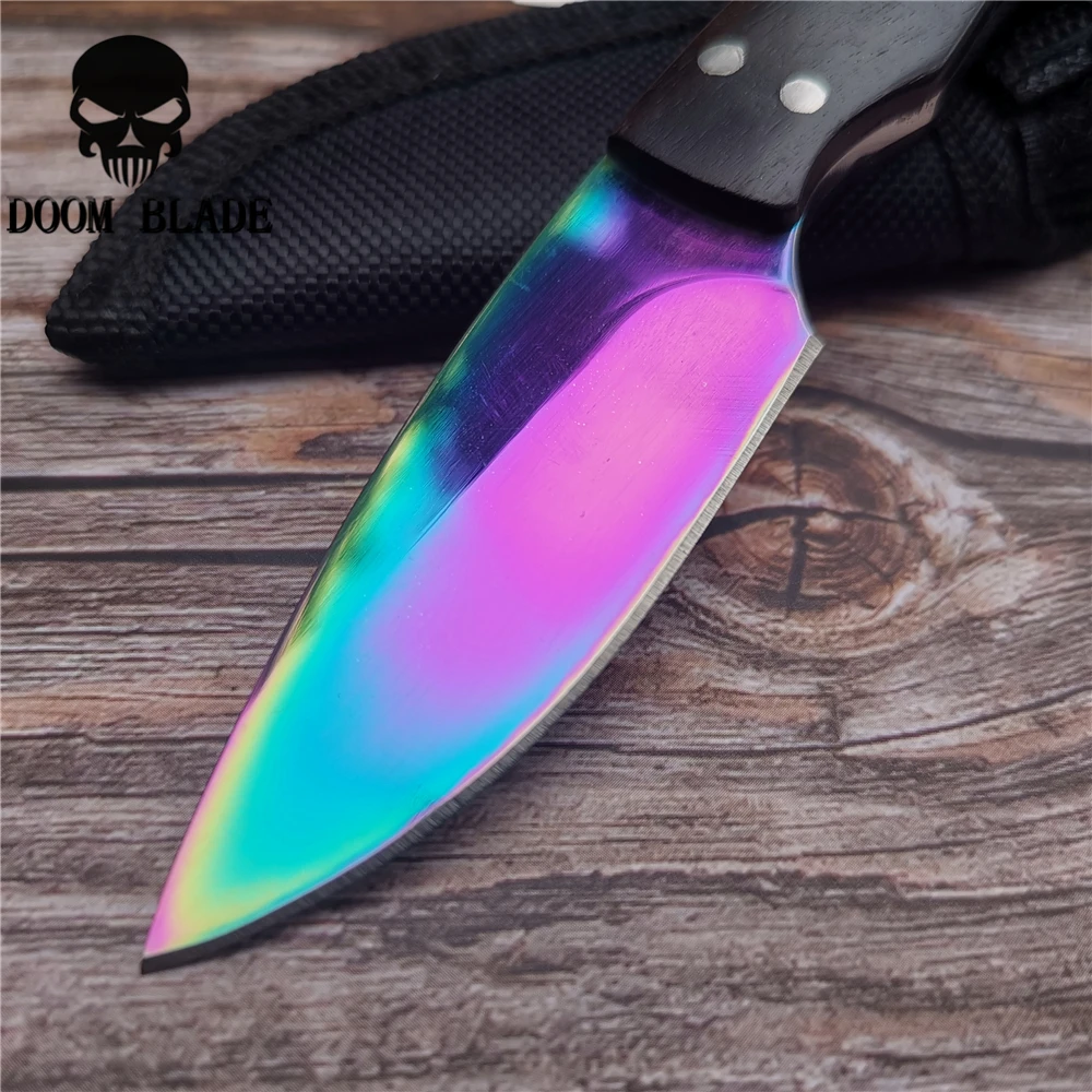 140 мм 5CR15MOV нож для ножей с фиксированным лезвием из нержавеющей стали 57HRC