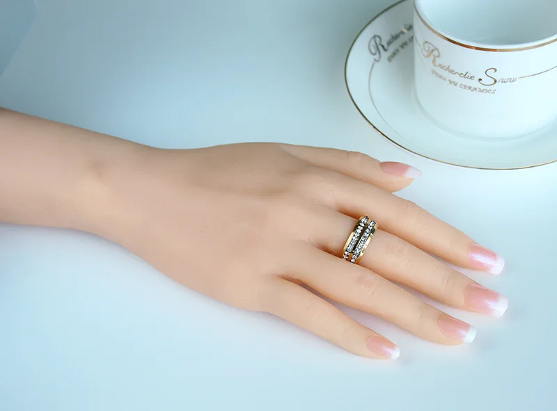 2020 Роскошные двухсторонние ювелирные изделия для мужчин и женщин кольцо из